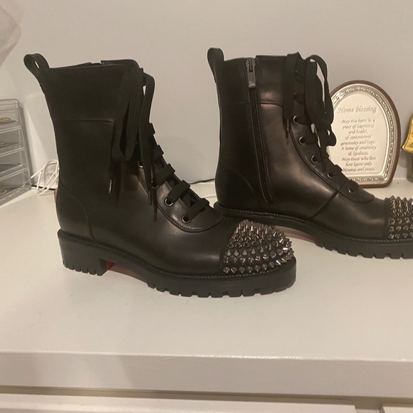 Christian Louboutin Spiked toe combat boots - Picture 2 of 7